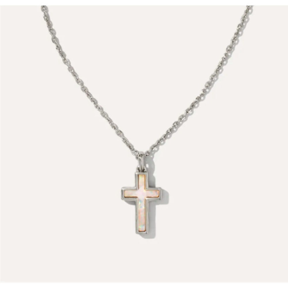 Kendra Scott Pink Cross Pendant Necklace